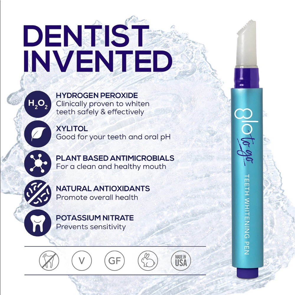 Glo to go Teeth Whitening Pen! Natural Cinnamint Flavor!